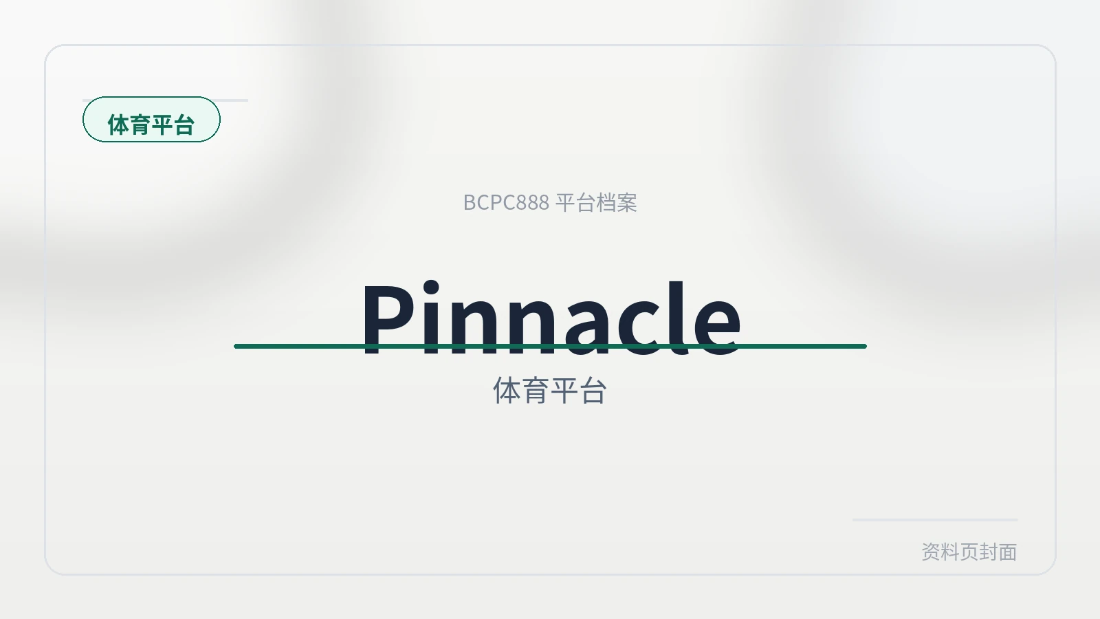 Pinnacle体育 平台封面图