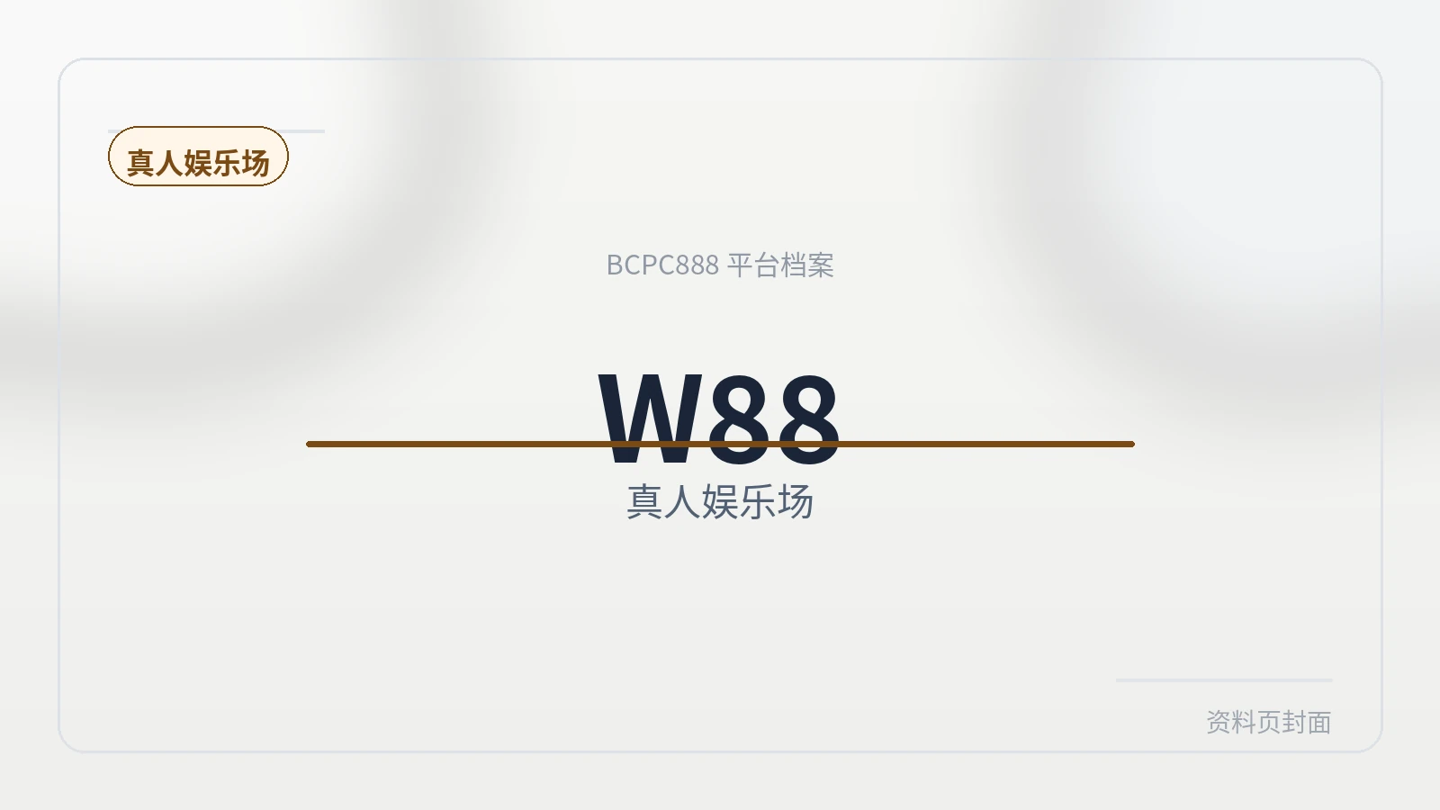 W88 平台封面图